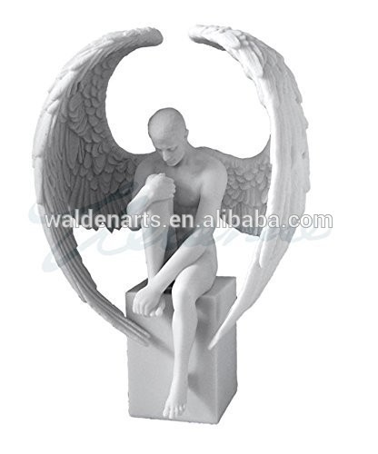 男性ヌード天使座っ上台座像彫刻フィギュア-問屋・仕入れ・卸・卸売り