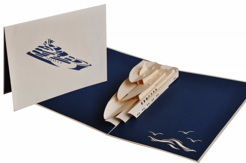 ポップアップグリーティングカード fs020 の ヨット カード の誕生日カード デザイン として あなた の アイデア!-造花問屋・仕入れ・卸・卸売り