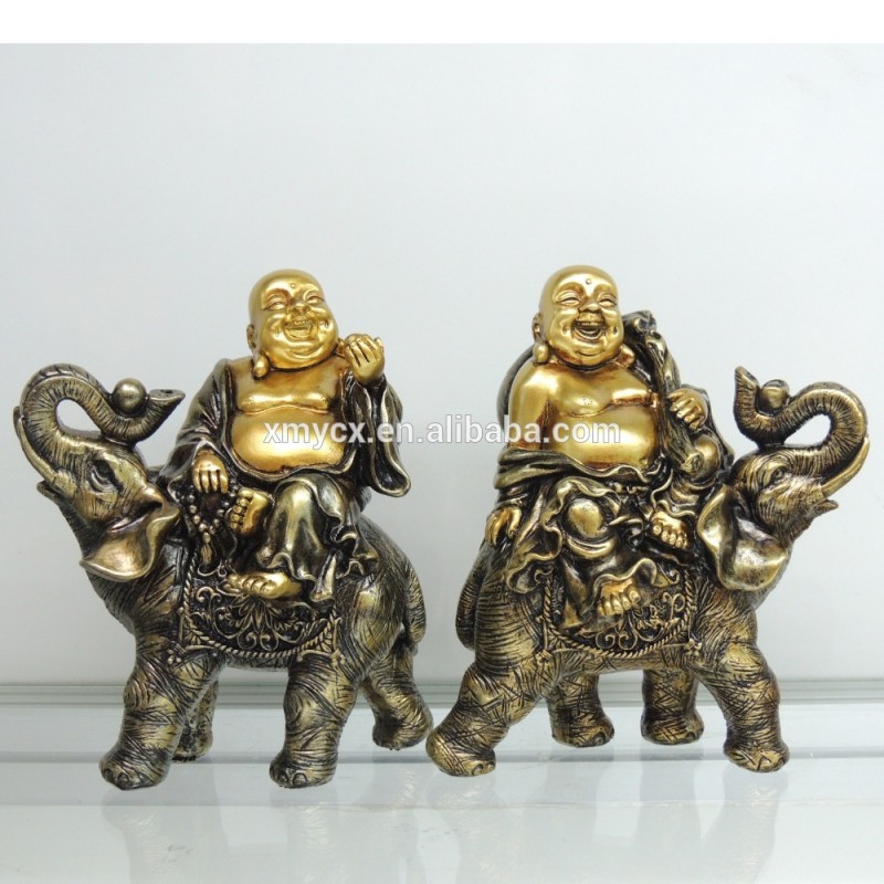 宗教的な手工芸品樹脂仏の装飾彫刻象-樹脂工芸品問屋・仕入れ・卸・卸売り