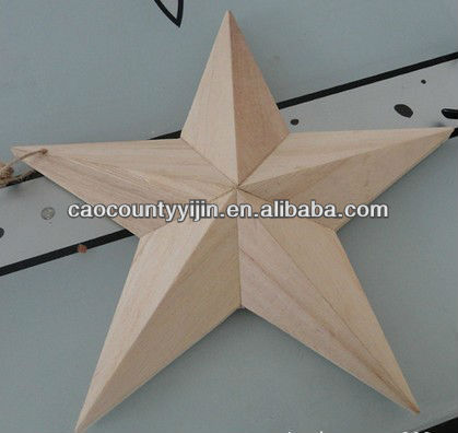 ファイブスター形の2013decorativewoodクリスマスクラフト-民芸品問屋・仕入れ・卸・卸売り