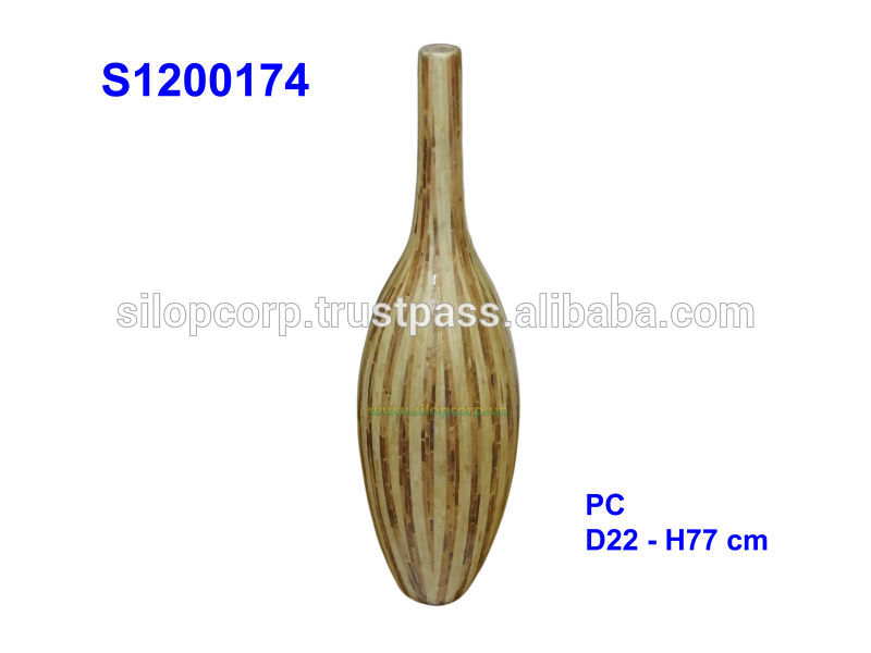 追加された漆花瓶貝殻s1200174|外-民芸品問屋・仕入れ・卸・卸売り