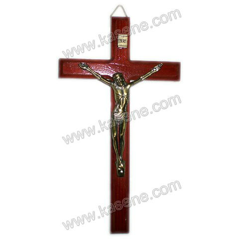 クリスマス手渡し赤壁宗教的な木製の壁十字架クロス-金属工芸品問屋・仕入れ・卸・卸売り