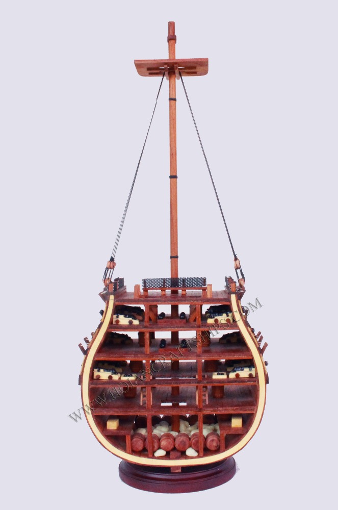 Hms ヴィクトリー ハーフ船体の木製船の モデル 、 ユニーク な装飾-問屋・仕入れ・卸・卸売り