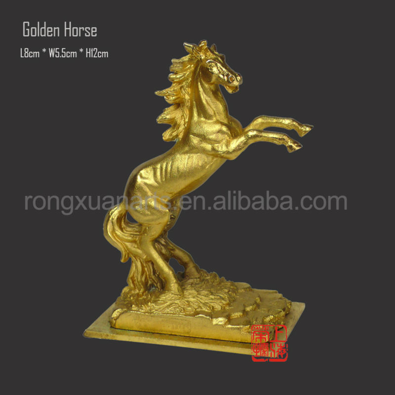 黄金の馬像が2014年新製品-金属工芸品問屋・仕入れ・卸・卸売り