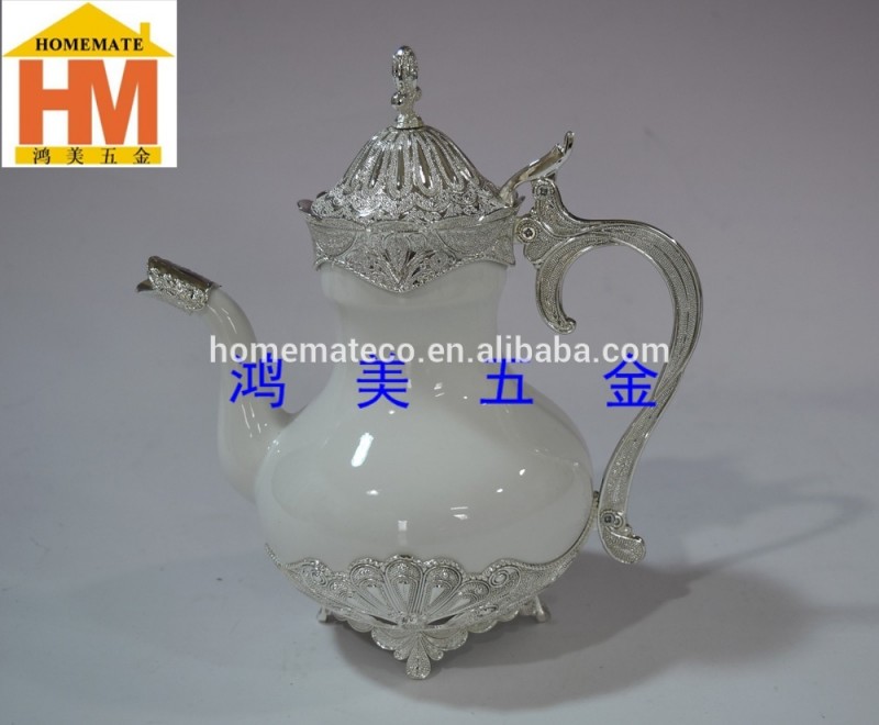 パーソナライズ設計されたロイヤルヴィラ現代亜鉛合金大きなティーポットでporcelin/シルバー赤ワインポート用パーティー食器-問屋・仕入れ・卸・卸売り