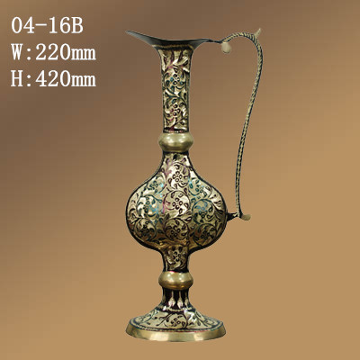 新しいブランドアラビアアンティーク真鍮の花瓶かなりやかんアールデコ-金属工芸品問屋・仕入れ・卸・卸売り