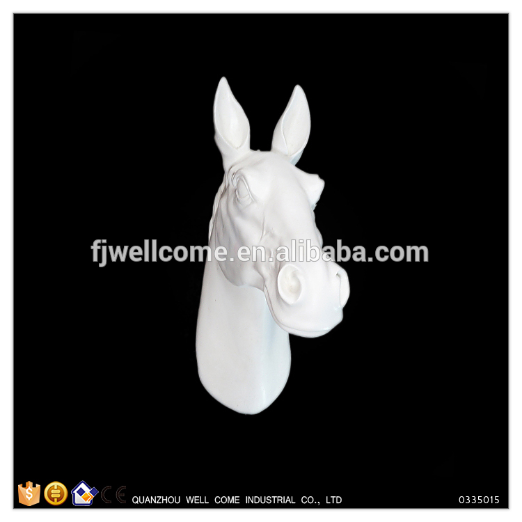 2016トレンド製品壁掛け馬ヘッド彫刻-樹脂工芸品問屋・仕入れ・卸・卸売り