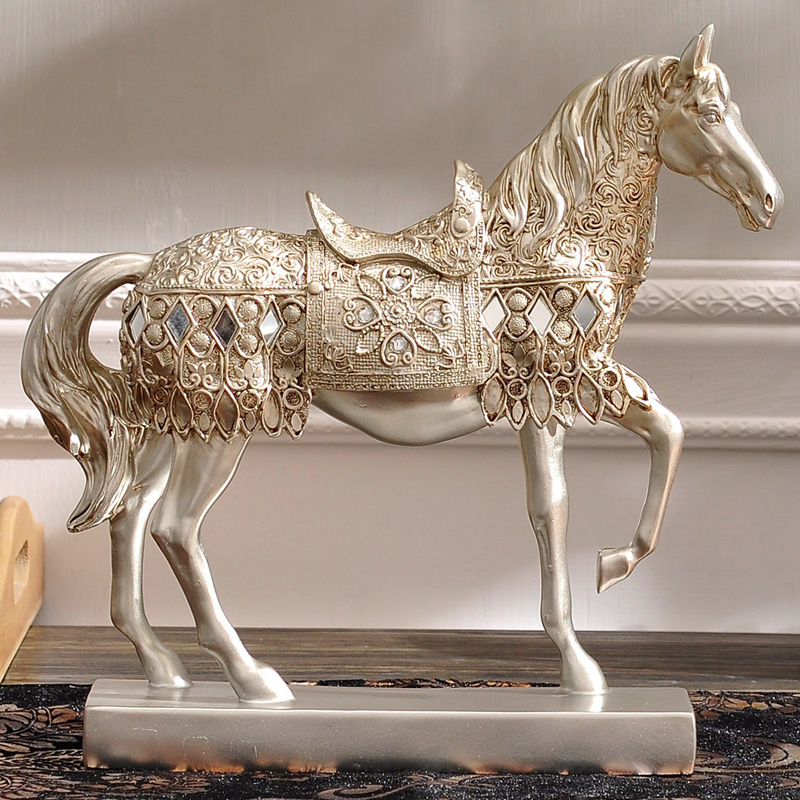 トップ品質シルク樹脂馬デスクトップ工芸-樹脂工芸品問屋・仕入れ・卸・卸売り