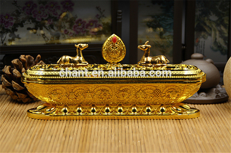 工場出荷時の価格ハングbuddhismitem金のomマニパドメライン8縁起の良い金付きアロマディフュ香炉、 銅、 青銅-香炉問屋・仕入れ・卸・卸売り