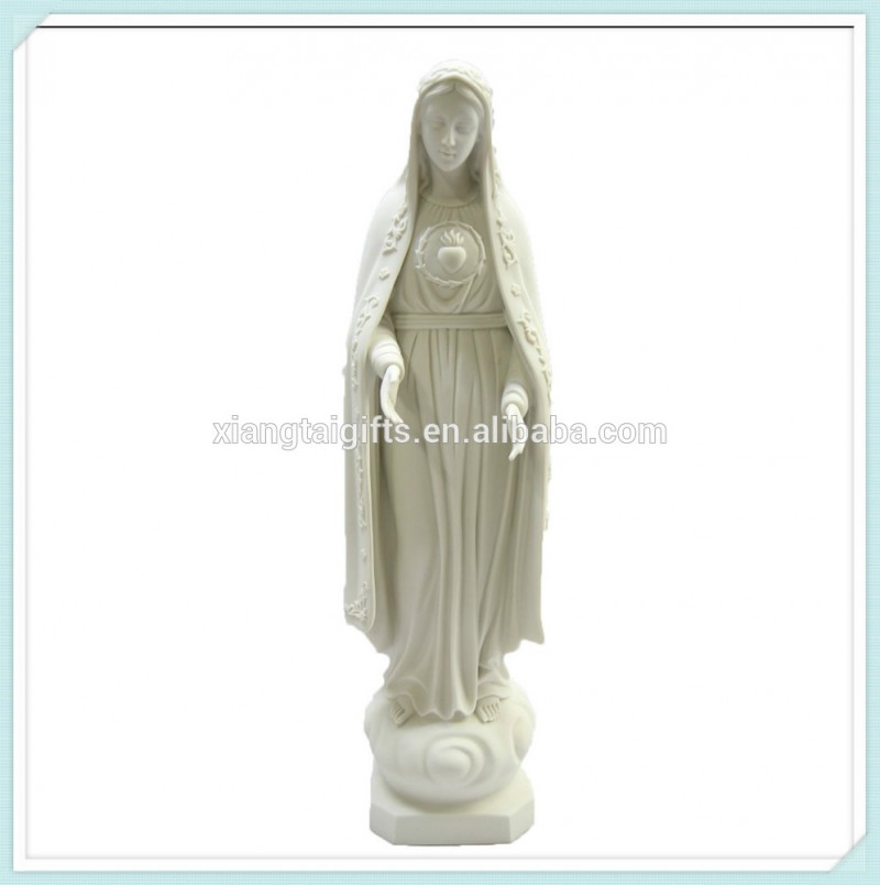 カトリックの宗教メアリー祝福された母イタリアの白像彫刻置物-樹脂工芸品問屋・仕入れ・卸・卸売り