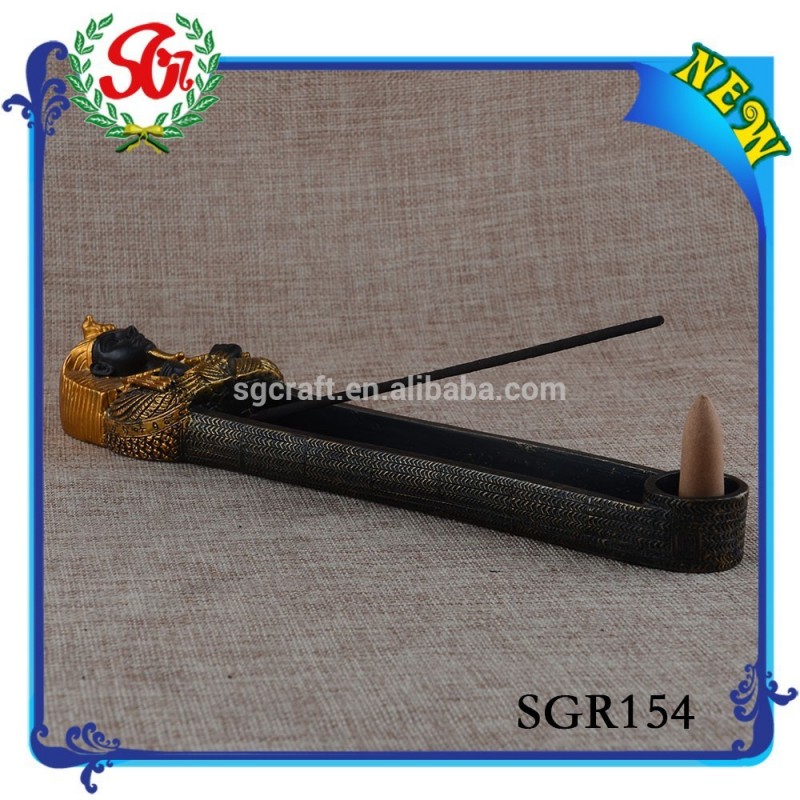 SGR154パーソナライズ奉納エジプトのファラオ香ホルダーテーブルの装飾-香炉問屋・仕入れ・卸・卸売り