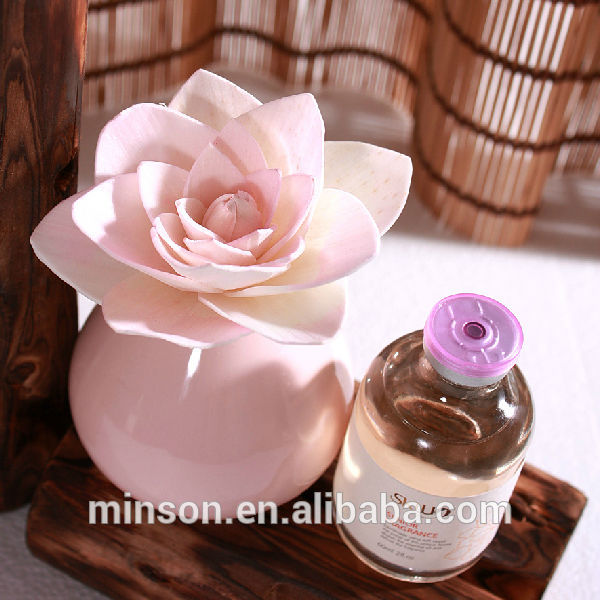 新しいセラミック花瓶の花が付いているピンクのソラフラワーディフューザ-香炉問屋・仕入れ・卸・卸売り