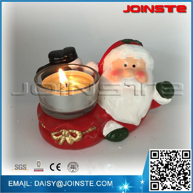 クリスマスサンタクロースガラスティーライトキャンドルホルダー装飾キャンドルホルダー-キャンドルホルダー問屋・仕入れ・卸・卸売り