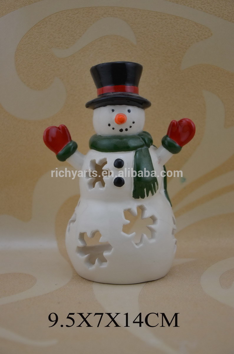 工場直接塗装用セラミッククリスマスキャンドルホルダー-キャンドルホルダー問屋・仕入れ・卸・卸売り