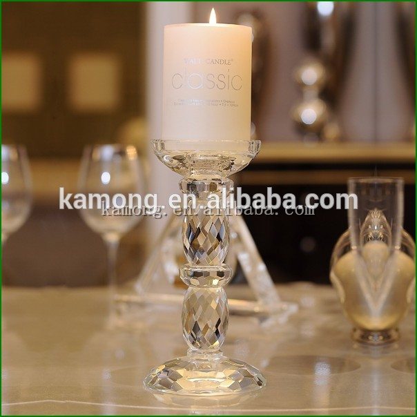 結婚式の装飾クリスタル茎キャンドルホルダーのための卸売-キャンドルホルダー問屋・仕入れ・卸・卸売り