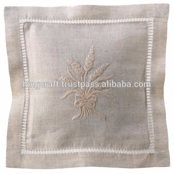 手刺繍ラベンダーサシェ/bag/枕- ラベンダー( デザイン#68)-織物と織物工芸問屋・仕入れ・卸・卸売り