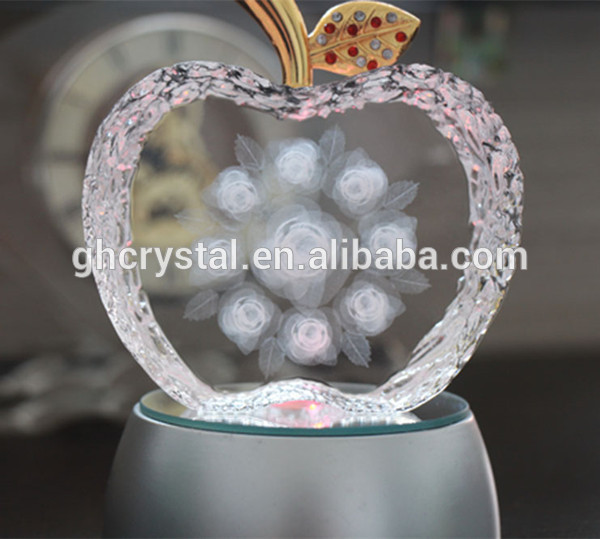 リンゴの形のファッションの水晶ギフト結婚祝い記念結晶-クリスタル製品問屋・仕入れ・卸・卸売り