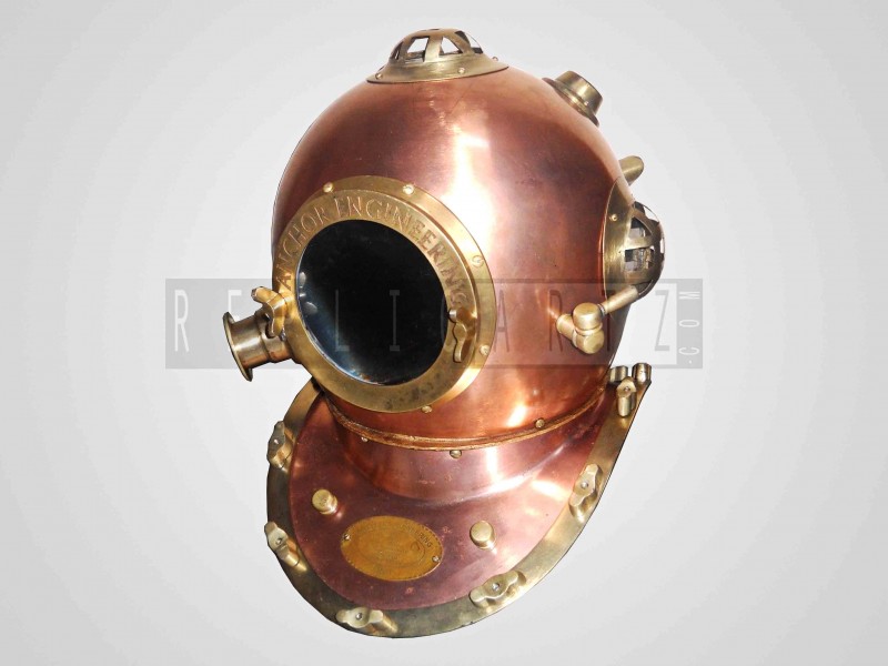 鉄アルミ ダイビング ヘルメット/ヘルメット/フルサイズ ダイバー ヘルメット-金属工芸品問屋・仕入れ・卸・卸売り