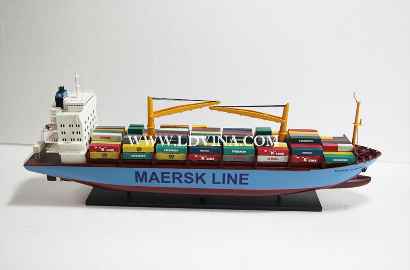 アラバマ州maerskコンテナ木造船の模型-芸術コレクター商品問屋・仕入れ・卸・卸売り