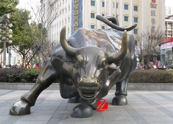 屋外大型青銅ウォール街の雄牛の彫刻で有名な動物の像の金属-芸術コレクター商品問屋・仕入れ・卸・卸売り