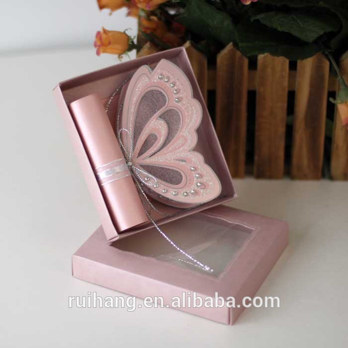 蝶の形のクリスタルboxiで結婚式の招待状結婚式のカード-紙工芸品、ペーパークラフト問屋・仕入れ・卸・卸売り