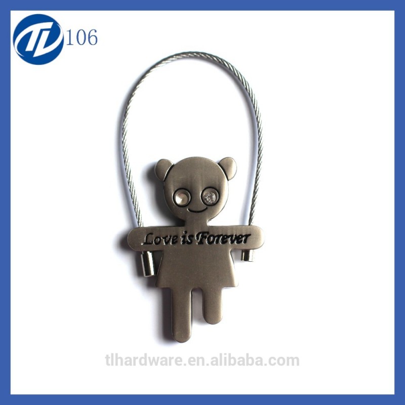 クマ動物キーホルダー、クマメタルキーホルダー、クマカスタムキーリング-金属工芸品問屋・仕入れ・卸・卸売り