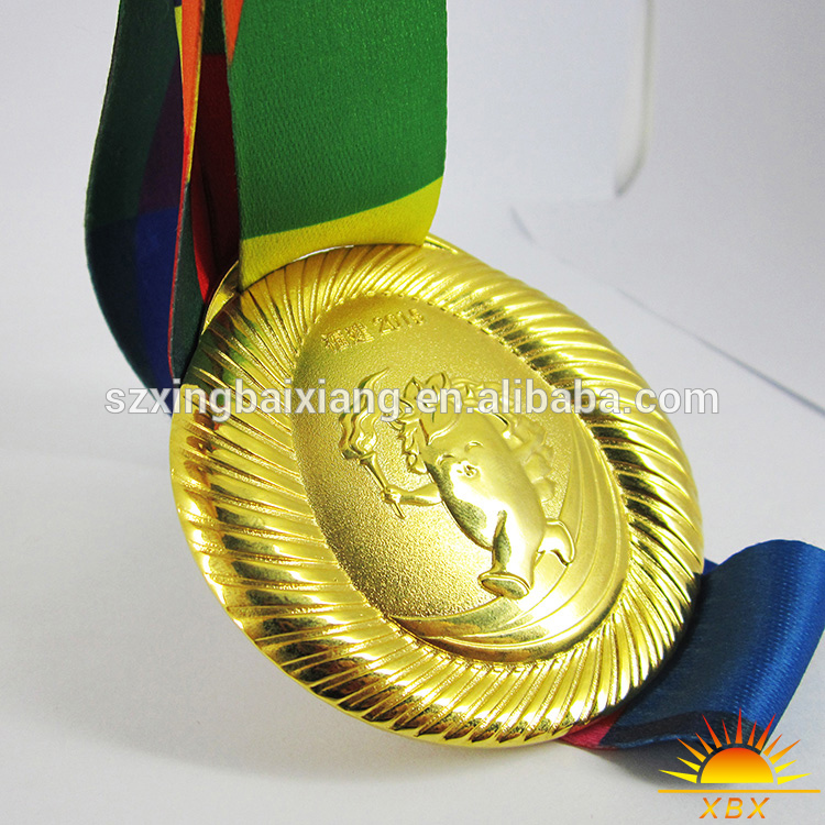 カスタムサイクリングフィエスタ奇跡的なスポーツ賞金メダルでリボン-金属工芸品問屋・仕入れ・卸・卸売り