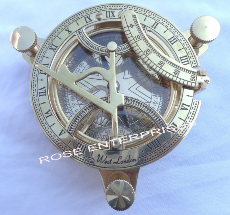 航海マリン真鍮仕上げ日時計コンパス-金属工芸品問屋・仕入れ・卸・卸売り