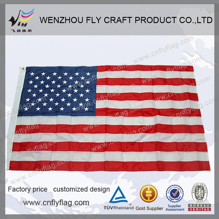 210dアメリカフラグ(3x5ft)で刺繍スター&カットソーストライプ-旗、バナー、およびアクセサリー問屋・仕入れ・卸・卸売り