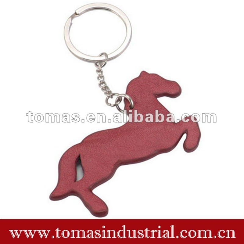 絶妙な馬はpromotinalの注文の革動物のkeychainsを形づけた-民芸品問屋・仕入れ・卸・卸売り