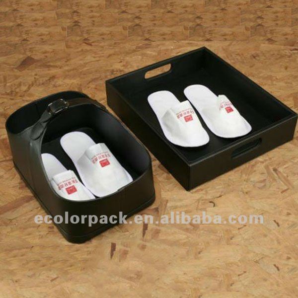 トップグレードの革のシューズボックス-革細工問屋・仕入れ・卸・卸売り
