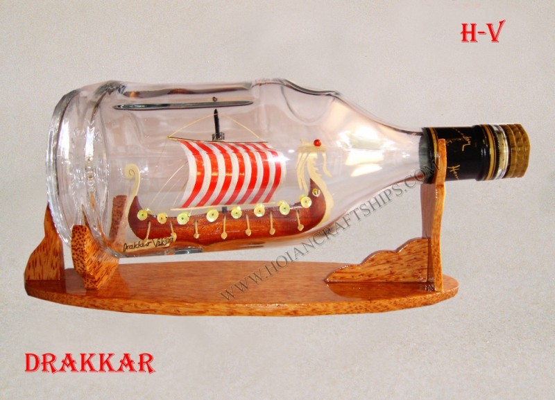 Drakkar バイキング船で henessy ボトル 、 ユニーク な航海スタイル の手作り船モデル-問屋・仕入れ・卸・卸売り