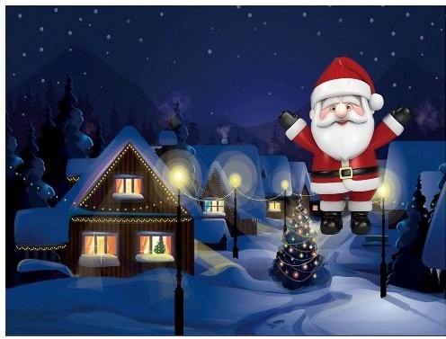クリスマス絵画で光ファイバーライト-その他ギフト、工芸品問屋・仕入れ・卸・卸売り