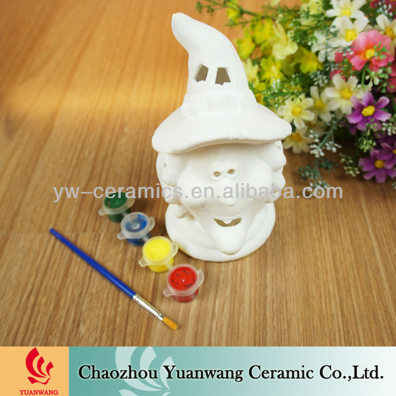 子供用の贈り物セラミックビスク未塗装diyハロウィーンの装飾-陶器、エナメル問屋・仕入れ・卸・卸売り