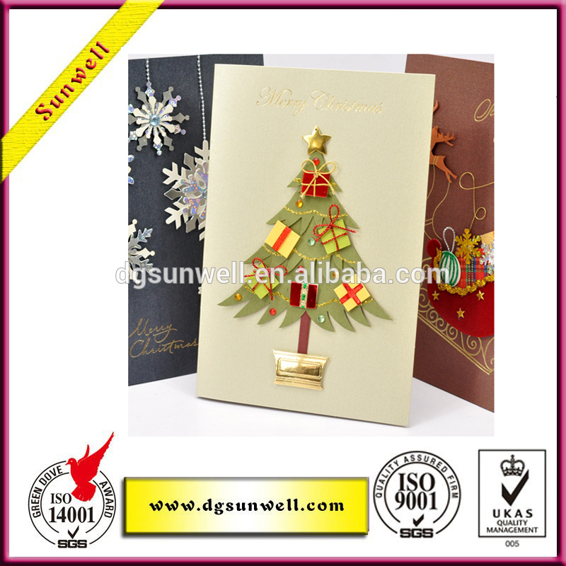 紙の魔法のグリーティングカードクリスマスのギフトの紙のギフトカード-紙工芸品、ペーパークラフト問屋・仕入れ・卸・卸売り