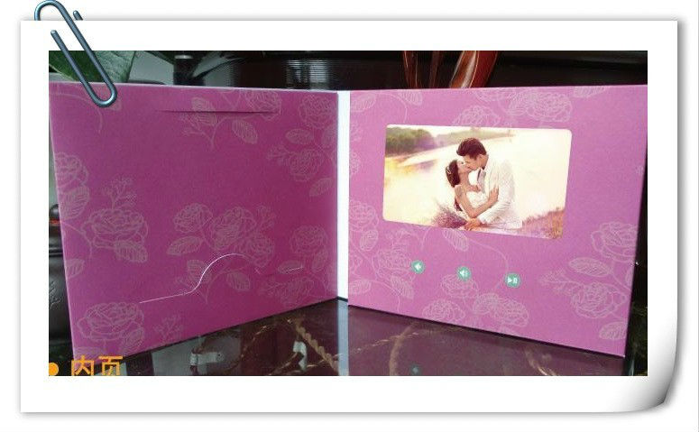 結婚式のビデオグリーティングカード/美しいビデオの誕生日グリーティングカード/videoグリーティングカード-造花問屋・仕入れ・卸・卸売り