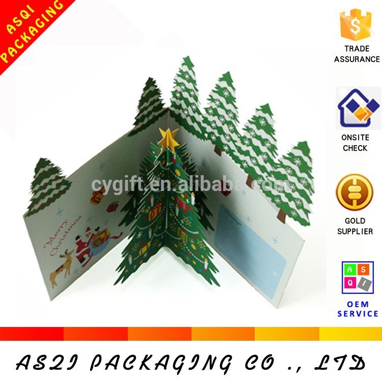 クリスマスのグリーティングカード、紙のギフトカード、紙グリーティングカード-造花問屋・仕入れ・卸・卸売り
