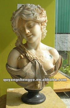屋内装飾西洋大理石女の子バスト フィギュア彫刻-彫刻工芸品問屋・仕入れ・卸・卸売り