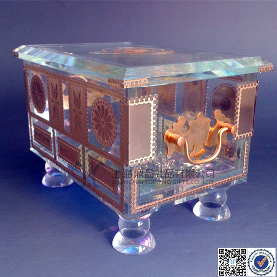 販売のためのアラブの装飾的なクリスタルボックス-民芸品問屋・仕入れ・卸・卸売り