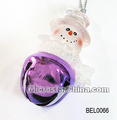 熱い販売のクリスマスの真鍮の鐘の樹脂のスノーマン-金属工芸品問屋・仕入れ・卸・卸売り