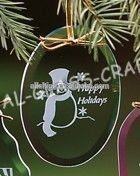 ヒスイガラスfacted人格のための刻まれた楕円形の飾り-クリスマス用品問屋・仕入れ・卸・卸売り