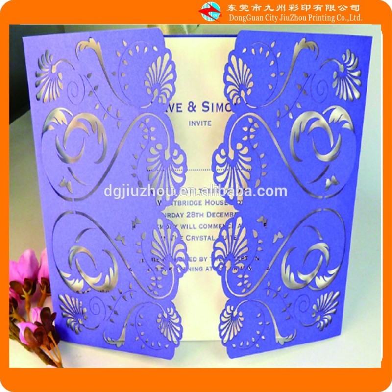 中国の新鮮なで優雅な花の結婚式の招待状カード-民芸品問屋・仕入れ・卸・卸売り