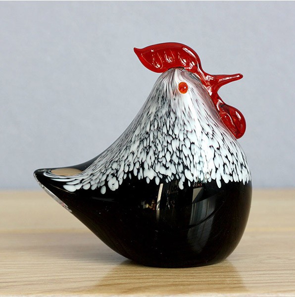 ムラノガラス卓上装飾のための黒のひよこの工芸品-クリスマス用品問屋・仕入れ・卸・卸売り
