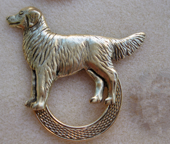 アンティーク真鍮メッキ犬の新しい眼鏡ホルダーブローチピン-金属工芸品問屋・仕入れ・卸・卸売り