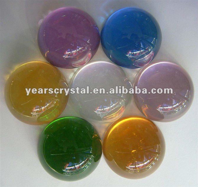 到着カラーハーフクリスタルガラスボール芸術文鎮( R-1197-民芸品問屋・仕入れ・卸・卸売り