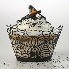 バレンタインデーの装飾のための2011Blackクモの巣のカップケーキのラッパー-造花問屋・仕入れ・卸・卸売り