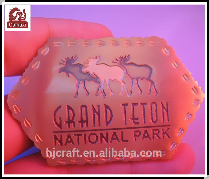 真鍮の金属バッジ磁気ピンのグランドティトン国立公園-金属工芸品問屋・仕入れ・卸・卸売り