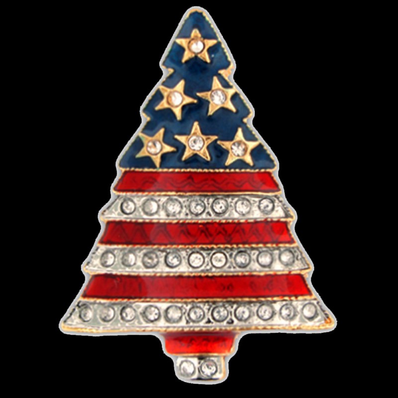 米国旗ピン用クリスマス、ピンバッジ、としてホリデーギフト-金属工芸品問屋・仕入れ・卸・卸売り
