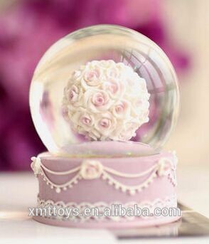 結婚式のための美しい花の水の地球、 結婚式の贈り物-樹脂工芸品問屋・仕入れ・卸・卸売り