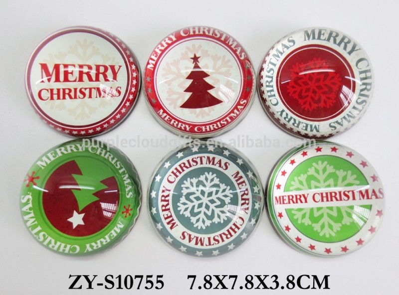 クリスマス ギフト ガラス文鎮、 クリスタル文鎮、 ドーム文鎮-民芸品問屋・仕入れ・卸・卸売り